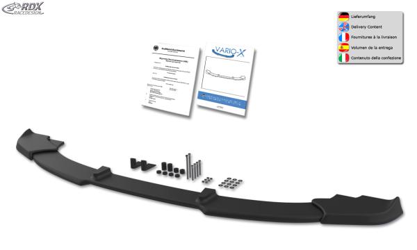 RDX Frontspoilerlippe VARIO-X für BMW X3 E83 2003-2010 Frontlippe Front Ansatz Vorne Spoilerlippe
