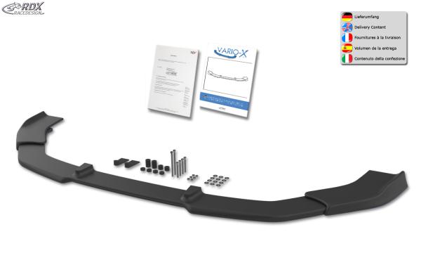 RDX Frontspoilerlippe VARIO-X für MERCEDES CLA Sport AMG-Sport C117 / X117 2016+