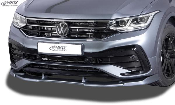 RDX Frontspoilerlippe VARIO-X für VW Tiguan R-Line (CT / 2020+) Frontlippe Front Ansatz Vorne Spoilerlippe