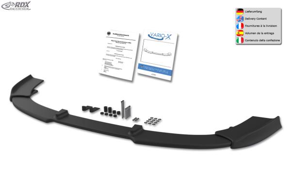 RDX Frontspoilerlippe VARIO-X für HONDA Accord 7 2006-2008 Limousine & Tourer Frontlippe Front Ansatz Vorne Spoilerlippe
