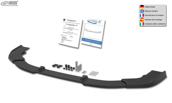 RDX Frontspoiler VARIO-X für FORD Transit Connect Active & Tourneo Connect Active (SK, SKN / 2022-heute) Frontlippe Front Ansatz Vorne Spoilerlippe