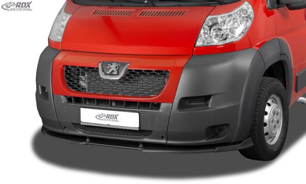 RDX Frontspoiler VARIO-X für FIAT Ducato & CITROEN Jumper & PEUGEOT Boxer (2006-2014) (mit Radlaufverbreiterungen, z.B. Heavy / Maxi) Frontlippe Front Ansatz Vorne Spoilerlippe