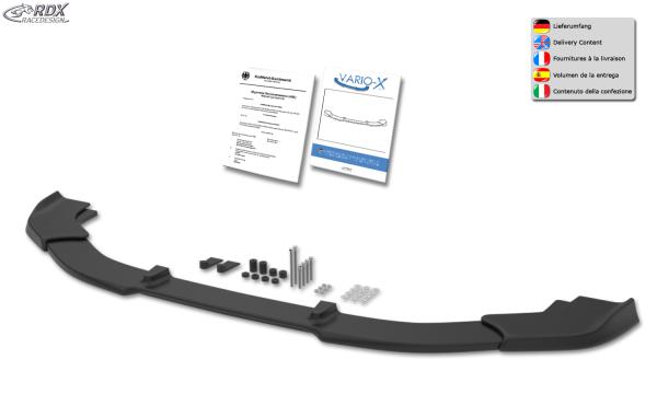 RDX Frontspoiler VARIO-X für FORD Mach-E (LSK, LSBK / 2021+) Frontlippe Front Ansatz Vorne Spoilerlippe