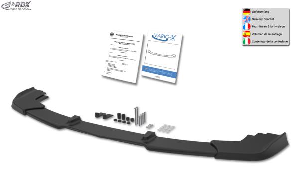 RDX Frontspoilerlippe VARIO-X für MERCEDES C-Klasse W204 2011+ Frontlippe Front Ansatz Vorne Spoilerlippe