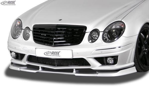 RDX Frontspoilerlippe VARIO-X für MERCEDES E-Klasse W211 AMG 2006-2009 (Passend an AMG bzw. Fahrzeuge mit AMG Frontstoßstange) Frontlippe Front Ansatz Vorne Spoilerlippe