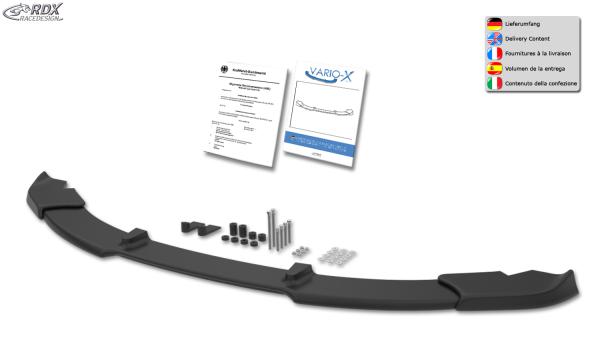 RDX Frontspoilerlippe VARIO-X für MINI Countryman R60 Frontlippe Front Ansatz Vorne Spoilerlippe