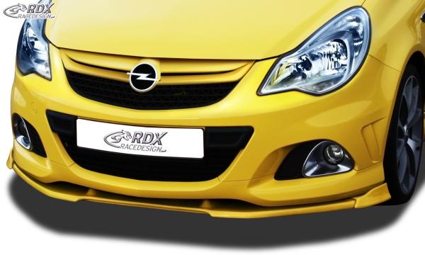 RDX Frontspoilerlippe VARIO-X für OPEL Corsa D Facelift OPC 2010+ (Passend an OPC bzw. Fahrzeuge mit OPC Frontstoßstange) Frontlippe Front Ansatz Vorne Spoilerlippe