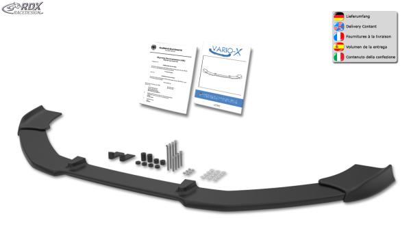 RDX Frontspoilerlippe VARIO-X für OPEL Astra J Facelift 2012+ Frontlippe Front Ansatz Vorne Spoilerlippe