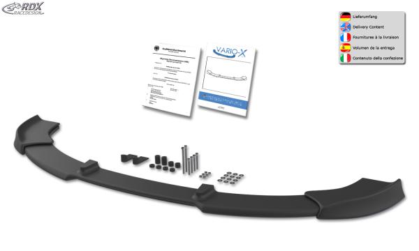 RDX Frontspoilerlippe VARIO-X für OPEL Zafira A OPC (Passend an OPC bzw. Fahrzeuge mit OPC Frontstoßstange) Frontlippe Front Ansatz Vorne Spoilerlippe