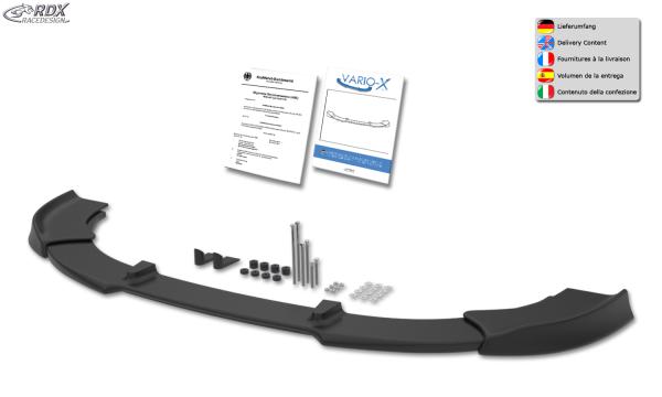 RDX Frontspoilerlippe VARIO-X für RENAULT Twingo 2 Phase 2 2012-2014 Frontlippe Front Ansatz Vorne Spoilerlippe