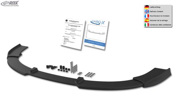 RDX Frontspoilerlippe VARIO-X für RENAULT Laguna 3 Phase 1 Frontlippe Front Ansatz Vorne Spoilerlippe