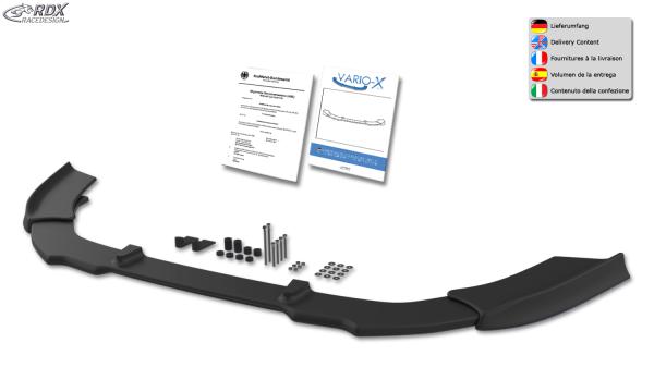 RDX Frontspoilerlippe VARIO-X für TOYOTA Avensis T27 2012-2015 Frontlippe Front Ansatz Vorne Spoilerlippe