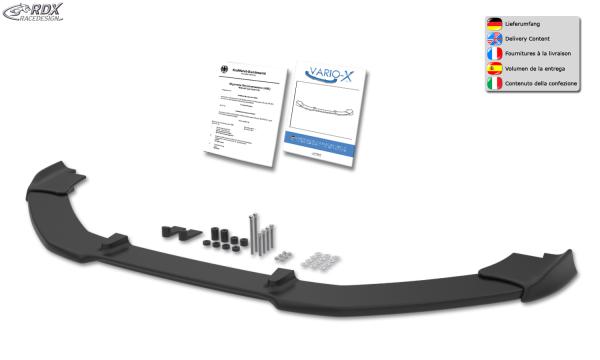 RDX Frontspoilerlippe VARIO-X für VW Polo 6R GTI Frontlippe Front Ansatz Vorne Spoilerlippe