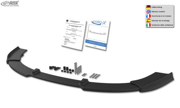 RDX Frontspoilerlippe VARIO-X für VW Golf 5 GT, GTD, GTI Edition 30 Frontlippe Front Ansatz Vorne Spoilerlippe