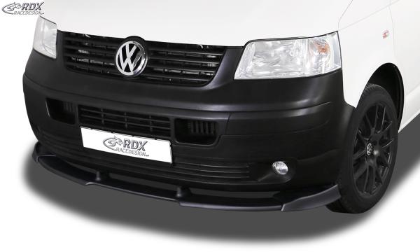 RDX Frontspoilerlippe VARIO-X für VW T5 -2009 (für werkseitig unlackierte Stoßstange wie Transporter, …) Frontlippe Front Ansatz Vorne Spoilerlippe