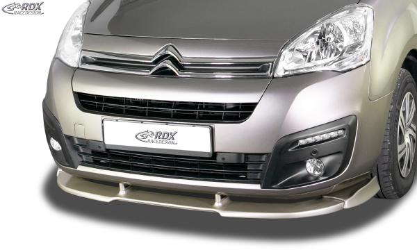 RDX Frontspoilerlippe VARIO-X für CITROEN Berlingo (7 / 2015+) & für PEUGEOT Partner (7 / 2015+) Frontlippe Front Ansatz Vorne Spoilerlippe