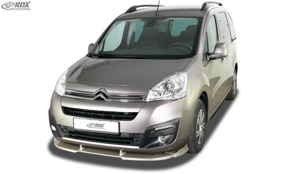 RDX Frontspoilerlippe VARIO-X für CITROEN Berlingo (7 / 2015+) & für PEUGEOT Partner (7 / 2015+) Frontlippe Front Ansatz Vorne Spoilerlippe