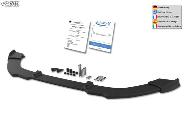 RDX Frontspoilerlippe VARIO-X für FORD Fiesta ST MK7 JA8 JR8 (2013+) Frontlippe Front Ansatz Vorne Spoilerlippe