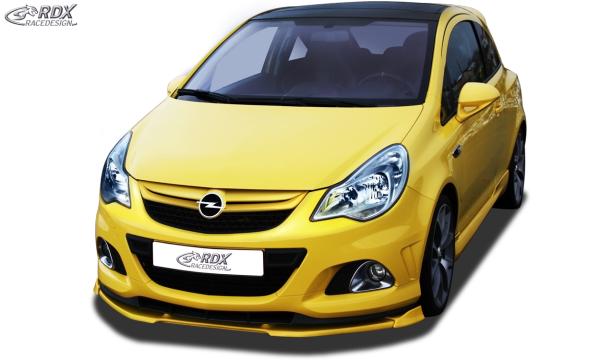 RDX Frontspoilerlippe VARIO-X für OPEL Corsa D Facelift OPC 2010+ Nürburgring Edition (Passend an OPC-NRE bzw. Fahrzeuge mit OPC Frontstoßstange und NRE Ansatz) Frontlippe Front Ansatz Vorne Spoilerlippe