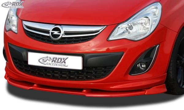 RDX Frontspoilerlippe VARIO-X für OPEL Corsa D Facelift OPC-Line 2010+ (Passend an Fahrzeuge mit OPC-Line Frontspoileransatz) Frontlippe Front Ansatz Vorne Spoilerlippe