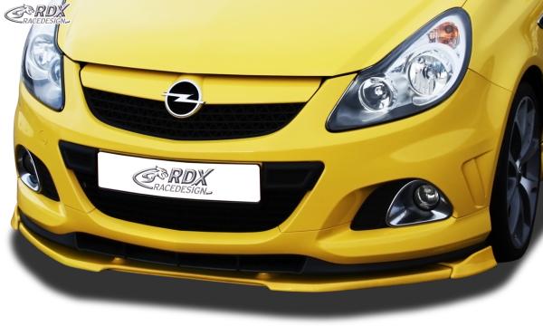 RDX Frontspoilerlippe VARIO-X für OPEL Corsa D OPC -2010 Nürburgring Edition (Passend an OPC-NRE bzw. Fahrzeuge mit OPC Frontstoßstange und NRE Ansatz) Frontlippe Front Ansatz Vorne Spoilerlippe