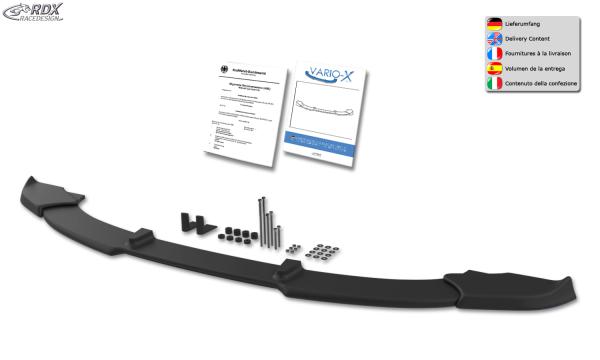RDX Frontspoilerlippe VARIO-X für BMW X6 E71 (incl. M50) Frontlippe Front Ansatz Vorne Spoilerlippe