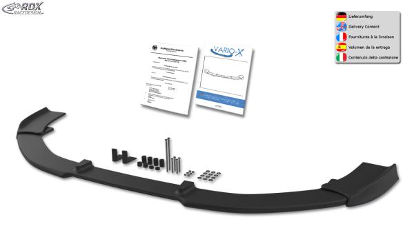 RDX Frontspoilerlippe VARIO-X für FORD Transit (MK7 / 2014+) Frontlippe Front Ansatz Vorne Spoilerlippe