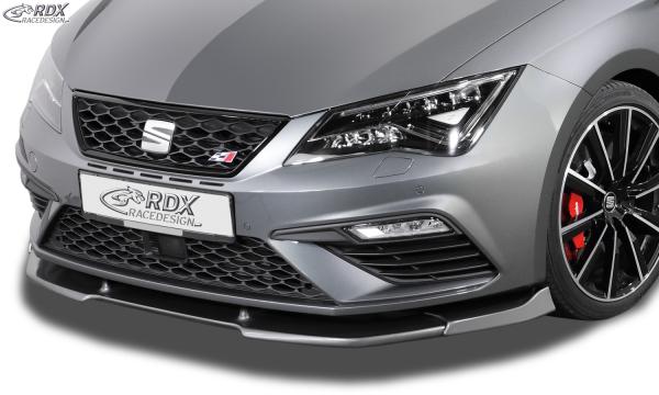 RDX Frontspoilerlippe VARIO-X für SEAT Leon 5F FR + Cupra + Cupra 300 Facelift 2017+ (auch SC und ST) Frontlippe Front Ansatz Vorne Spoilerlippe