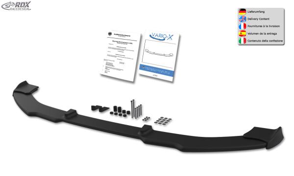 RDX Frontspoilerlippe VARIO-X für BMW 1er F20 / F21 2015+ (auch Sportline) Frontlippe Front Ansatz Vorne Spoilerlippe