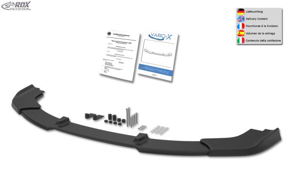 RDX Frontspoilerlippe VARIO-X für CITROEN DS3 (2016+) Frontlippe Front Ansatz Vorne Spoilerlippe