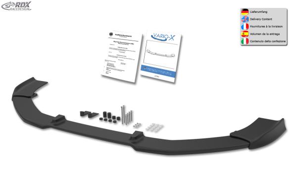 RDX Frontspoilerlippe VARIO-X für CITROEN C4 (Typ N) 2010-2018 Frontlippe Front Ansatz Vorne Spoilerlippe