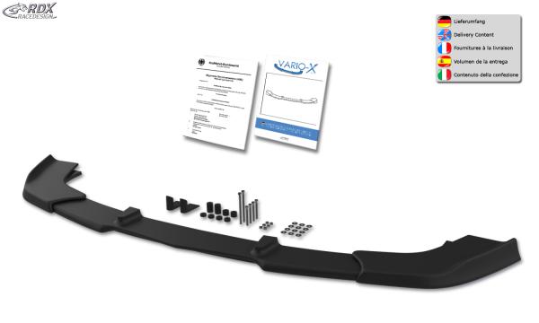 RDX Frontspoilerlippe VARIO-X für MERCEDES SLK R171 AMG-Styling -2008 (Passend an Fahrzeuge mit AMG-Stylingpaket Frontstoßstange) Frontlippe Front Ansatz Vorne Spoilerlippe
