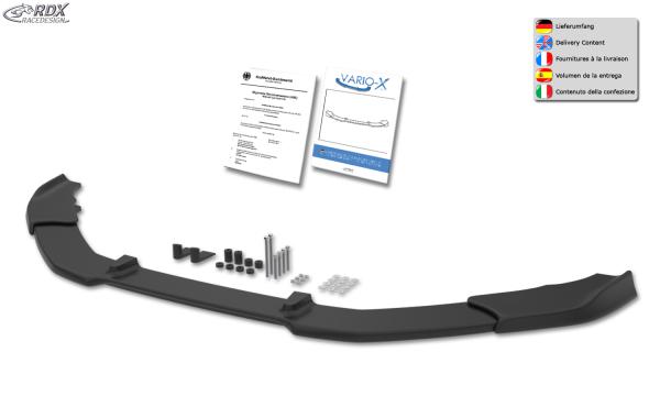 RDX Frontspoilerlippe VARIO-X für VOLVO V40 R-Design 2013+ Frontlippe Front Ansatz Vorne Spoilerlippe