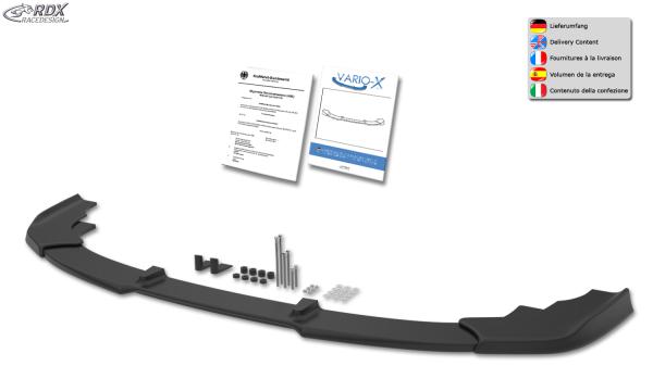 RDX Frontspoilerlippe VARIO-X für AUDI A6 4K C8 2F S-Line / S6 (passend an S-Line- bzw. S6-Frontstoßstange) Frontlippe Front Ansatz Vorne Spoilerlippe