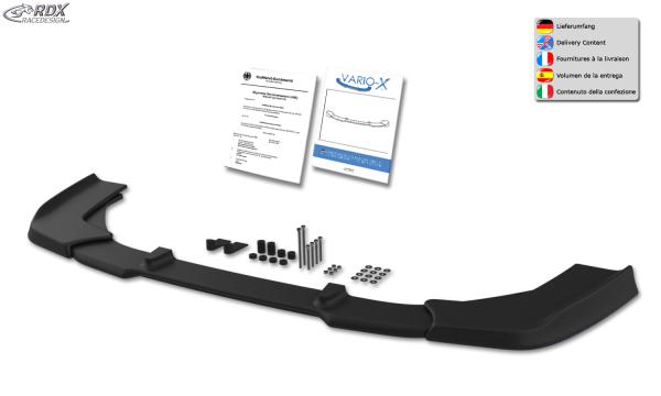 RDX Frontspoilerlippe VARIO-X für RENAULT Megane 1 Phase 2 1999-2003 Frontlippe Front Ansatz Vorne Spoilerlippe