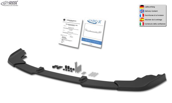 RDX Frontspoilerlippe VARIO-X für BMW 1er F40 M-Sport Frontlippe Front Ansatz Vorne Spoilerlippe