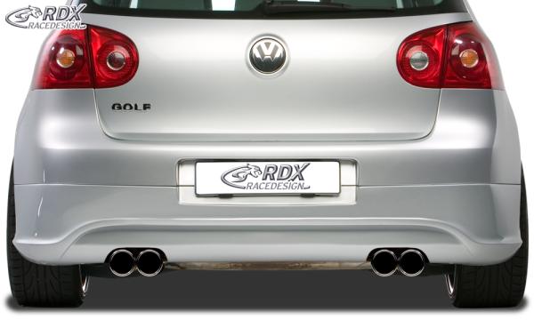 RDX Heckansatz für VW Golf 5 "R32 clean" mit Endrohrausfräsung links & rechts Heckschürze Heck