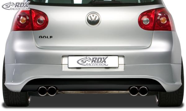 RDX Heckansatz für VW Golf 5 "R32 clean" mit Endrohrausfräsung links & rechts Heckschürze Heck