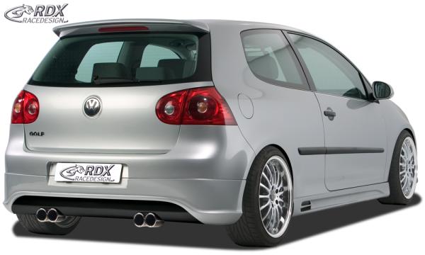 RDX Heckansatz für VW Golf 5 "R32 clean" mit Endrohrausfräsung links & rechts Heckschürze Heck