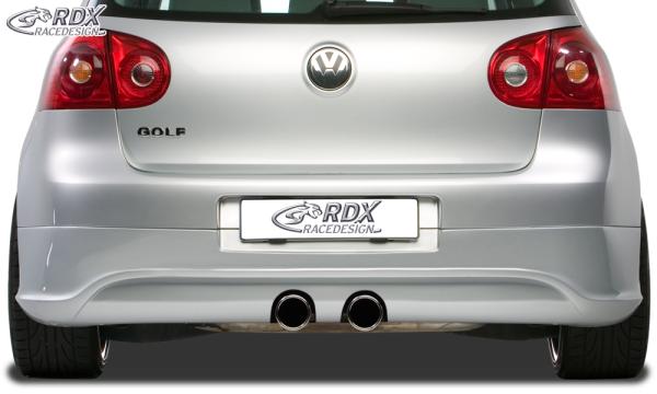RDX Heckansatz für VW Golf 5 "R32 clean" mit Endrohrausfräsung für R32-Auspuff Heckschürze Heck