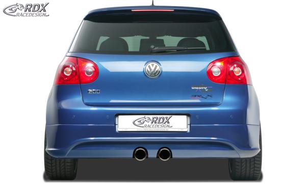 RDX Heckansatz für VW Golf 5 "R32 clean" mit Endrohrausfräsung für R32-Auspuff Heckschürze Heck