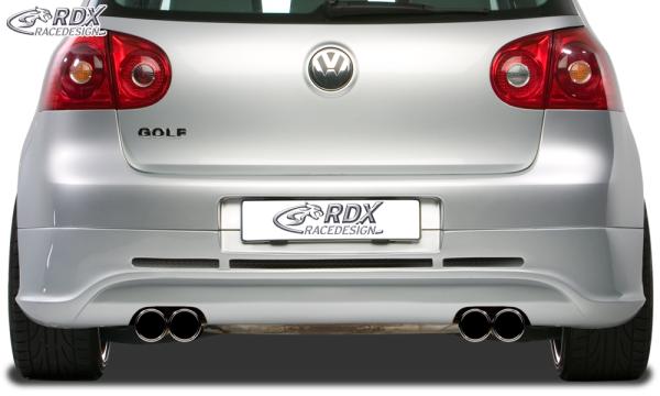 RDX Heckansatz für VW Golf 5 "GTI/R-Five" mit Endrohrausfräsung links & rechts Heckschürze Heck