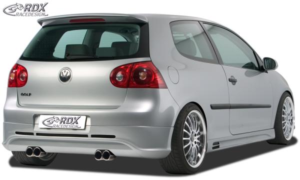 RDX Heckansatz für VW Golf 5 "GTI/R-Five" mit Endrohrausfräsung links & rechts Heckschürze Heck