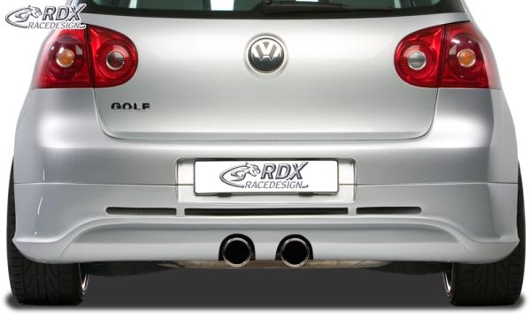 RDX Heckansatz für VW Golf 5 "GTI/R-Five" mit Endrohrausfräsung für R32-Auspuff Heckschürze Heck