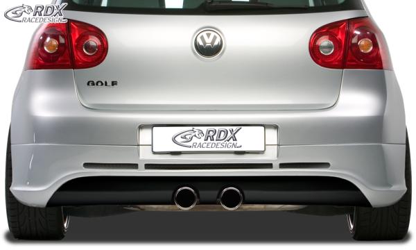 RDX Heckansatz für VW Golf 5 "GTI/R-Five" mit Endrohrausfräsung für R32-Auspuff Heckschürze Heck