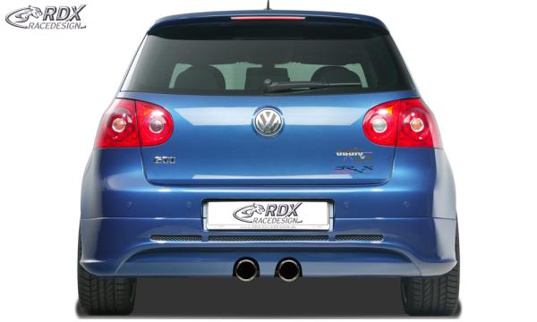RDX Heckansatz für VW Golf 5 "GTI/R-Five" mit Endrohrausfräsung für R32-Auspuff Heckschürze Heck