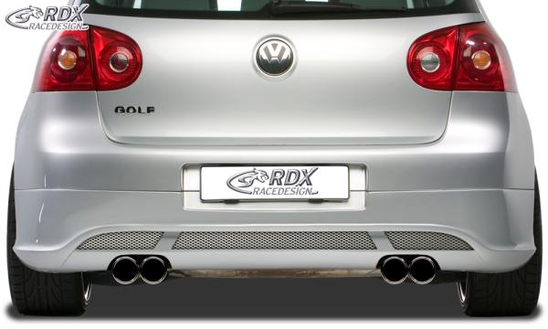 RDX Heckansatz für VW Golf 5 "V2" mit Endrohrausfräsung links & rechts Heckschürze Heck