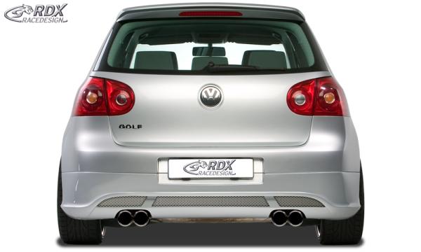 RDX Heckansatz für VW Golf 5 "V2" mit Endrohrausfräsung links & rechts Heckschürze Heck