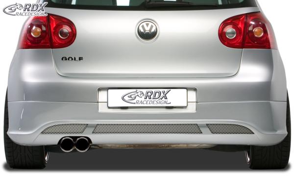 RDX Heckansatz für VW Golf 5 "V2" mit Endrohrausfräsung links Heckschürze Heck