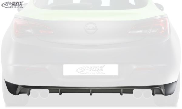 RDX Heckansatz für OPEL Astra J GTC Diffusor Heckblende Heckdiffusor (für Duplex-Auspuff)